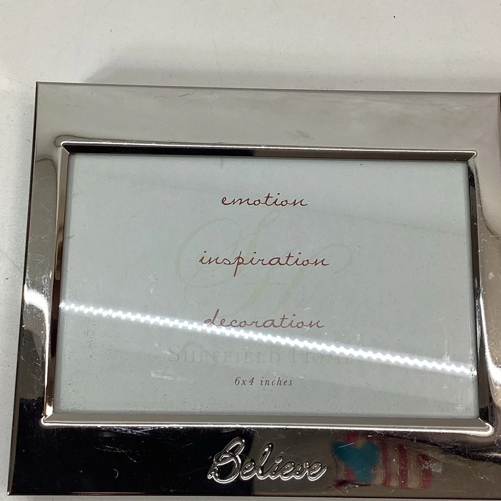 Sheffield Home Metallic 4x6 Believe Frame